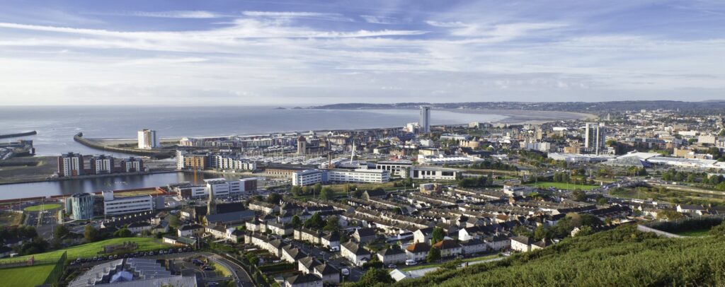 Swansea marina and waterfront