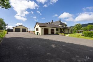 Driveway and integral double garage